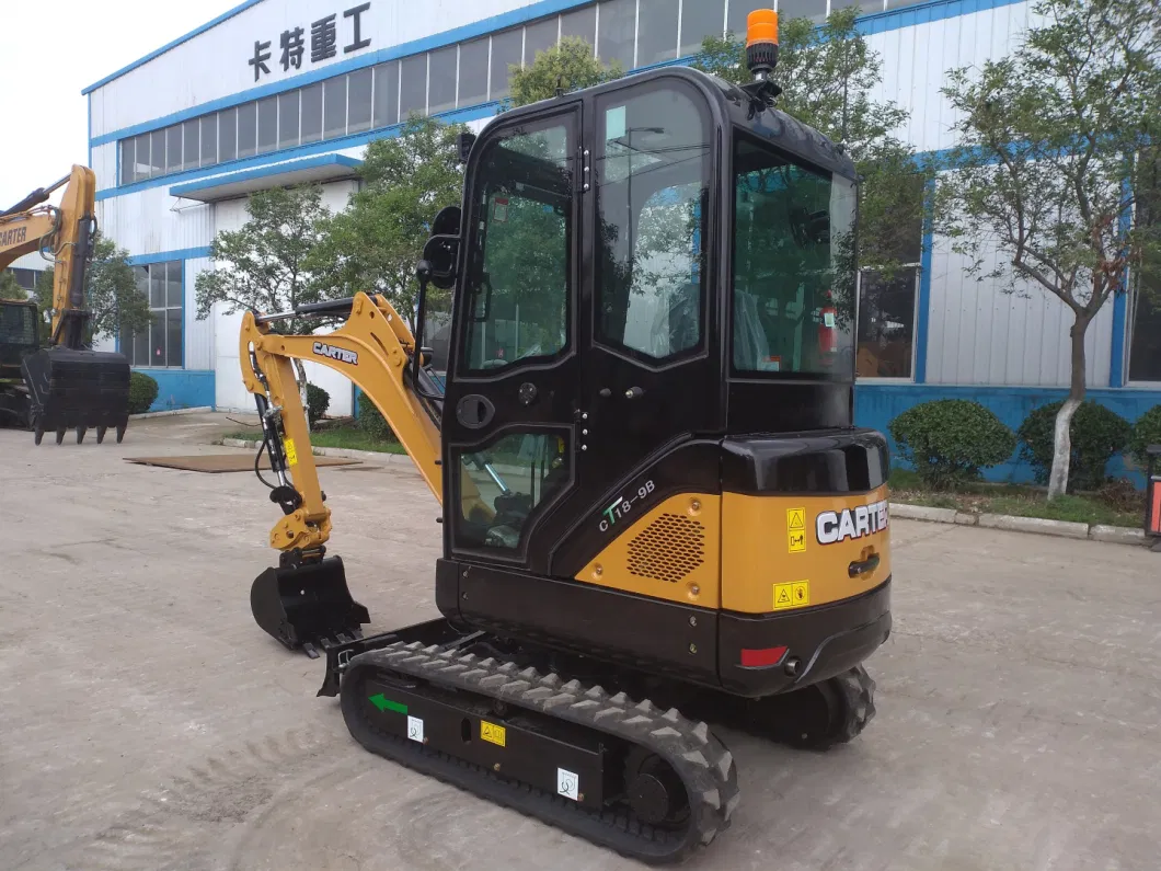 China Carter Company 1.8ton 0.04cbm CT18-9be Model Mini Excavator