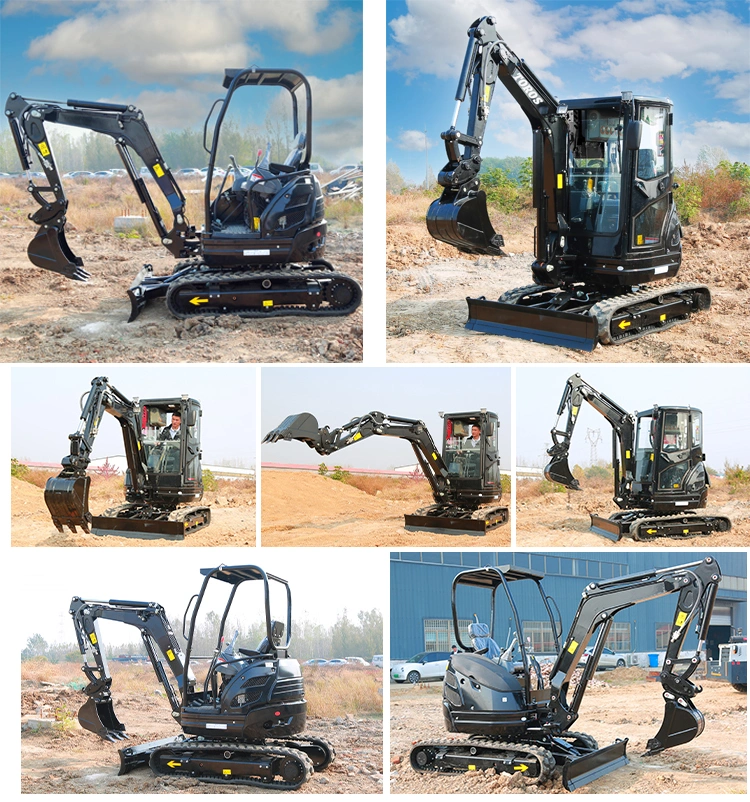 Digging Hydraulic Small Micro Digger Excavator Prices for Sale New Mini Bagger Tracked Machine CE Crawler 1 Ton 1.5 Ton 2 Ton 2.5 Ton 3 Ton 3.5ton 30%off