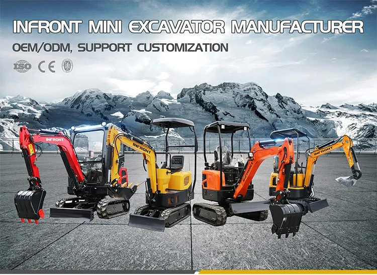 Infront CE Approved China Mini Excavator 3.5 Ton Supplier Crawler EPA Euro 5 Kubota Engine Free After Sale Mini Excavator/ Small / Hydraulic/Cabin Digger