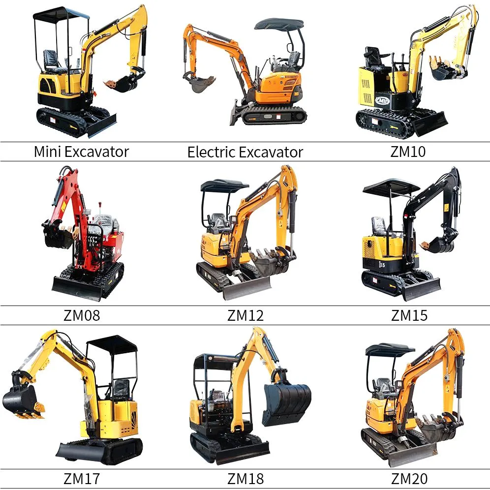 Building Engineering CE EPA 1t 1.2t 1.5t 2t Micro Digger Home, Garden, Agriculture Use Backhoe Crawler Hydraulic Small Bagger Loader Bucket Mini Excavator