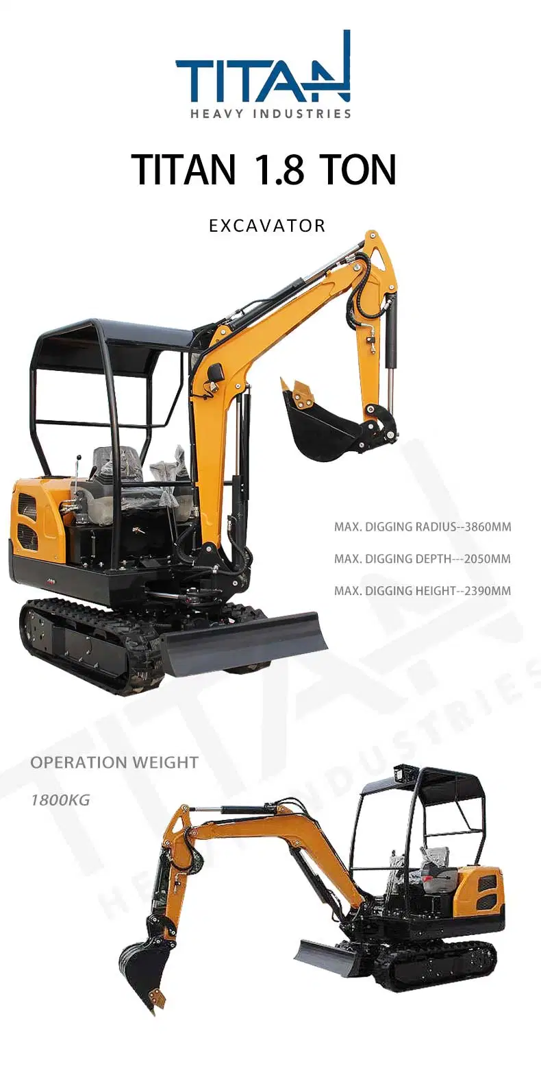 Internal Combustion Drive Small-Scale TITANHI Shangdong China(Mainland) tractor front loader excavator