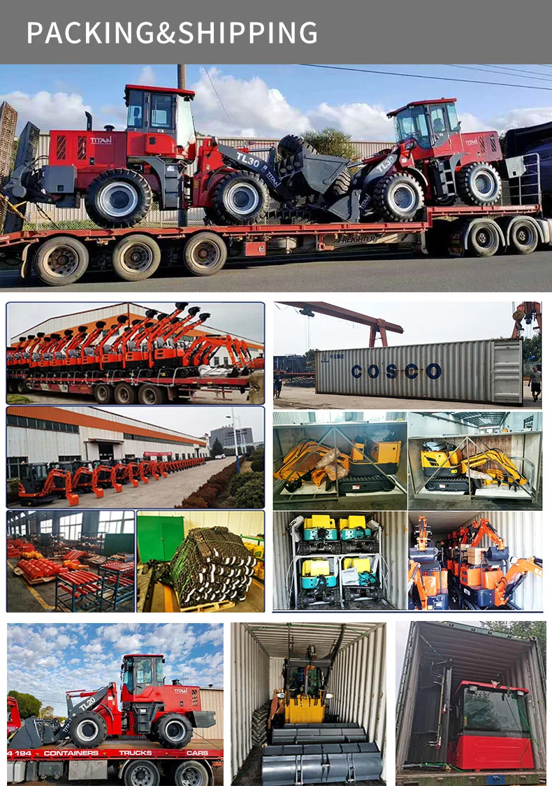 Internal Combustion Drive Small-Scale TITANHI Shangdong China(Mainland) tractor front loader excavator