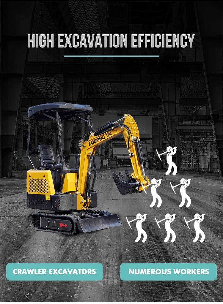 Lugong Shandong Import Mini Backhoehydraulic Excavator