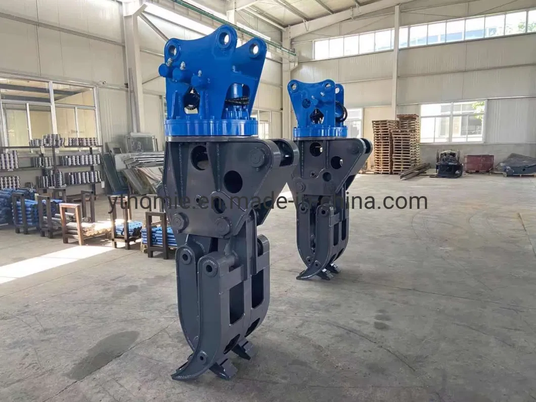 Hydraulic Excavator Grab 360 Rotating Stone Grab for Excavator Construction Work