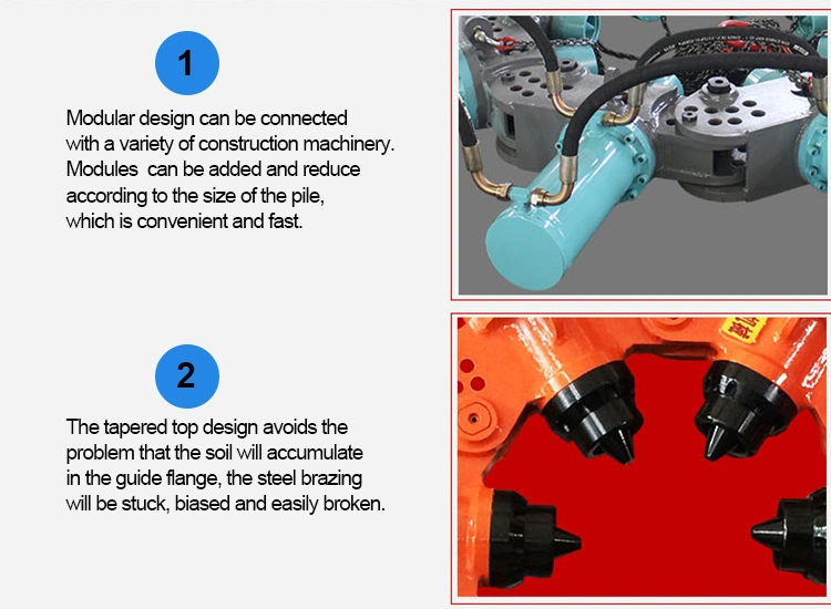 Excavator Rock Breaker Drive Head Pile Driver