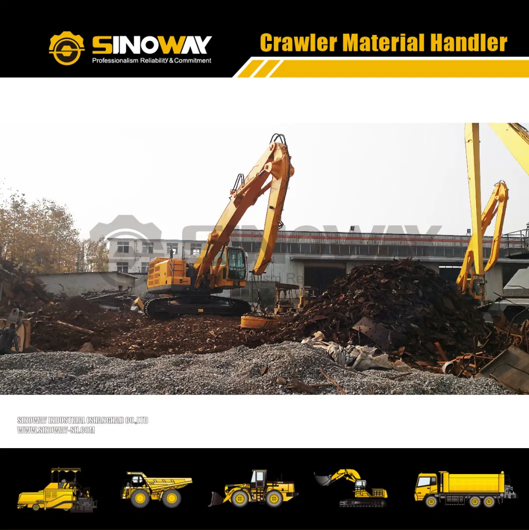 42ton Material Grabbing Excavator for Coal and Scrap Handling