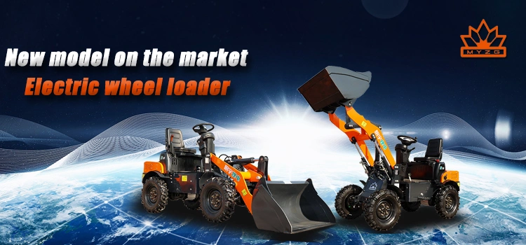 Hydraulic Mini Diesel Electric Loader Four-Wheel Drive Dwarf Loader