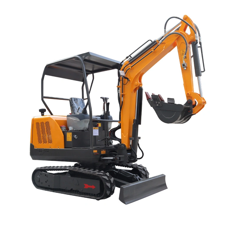 Free Aftersales 1 Ton 2ton Mini Excavator Customization Color Crawler Compact Digger Road Construction Mini Excavator for Sale