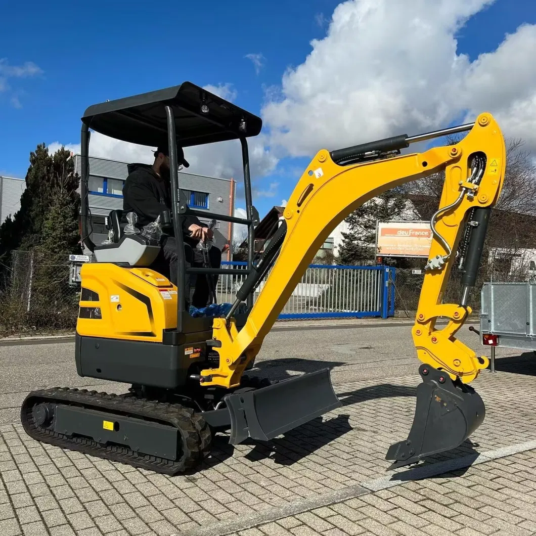 CE EPA Hydraulic Mini Excavator 2ton 1ton 1.6ton 1.8ton Garden Crawler Excavator Machine Prices