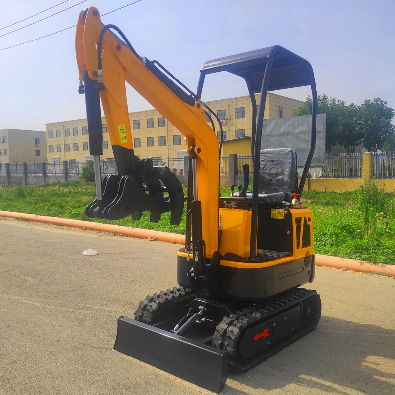 CE ISO Design Electric Hydraulic Crawler Small Size Wheel Construction Backhoe Garden Micro Household Farm Construction Greenhouse Mini Excavator