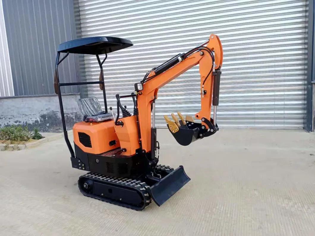 1 Ton 1.5 Ton CE ISO Design Mini Electric Hydraulic Crawler Small Size Wheel Construction Backhoe Garden Micro Household Farm Construction Home Mini Excavator