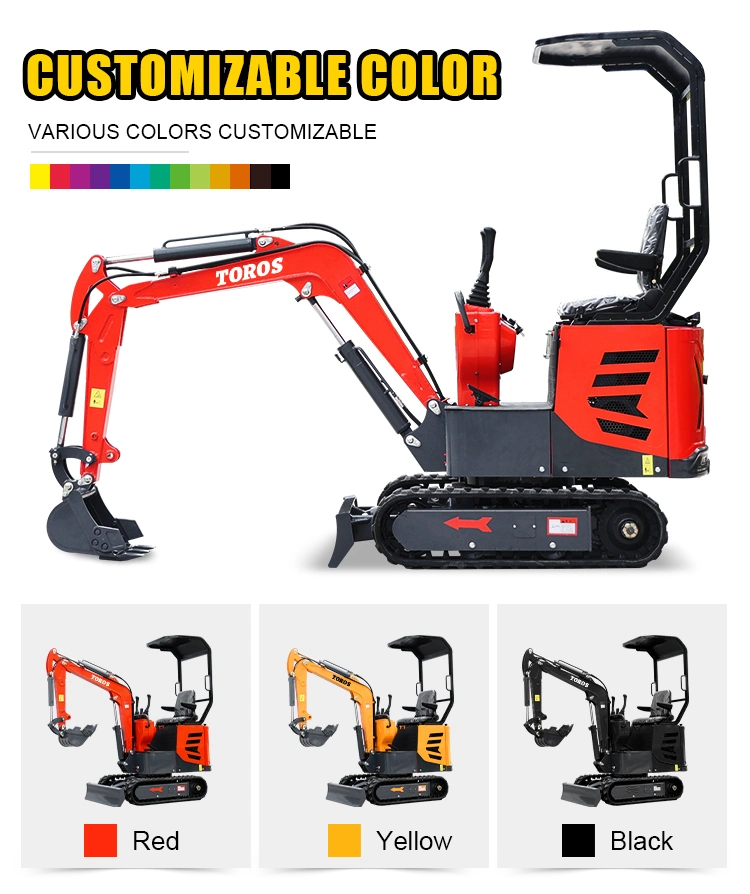 Excavator Machine Electric Diesel Gasoline Hydraulic Mini Small Micro Crawler Bagger Digger Mini Excavators