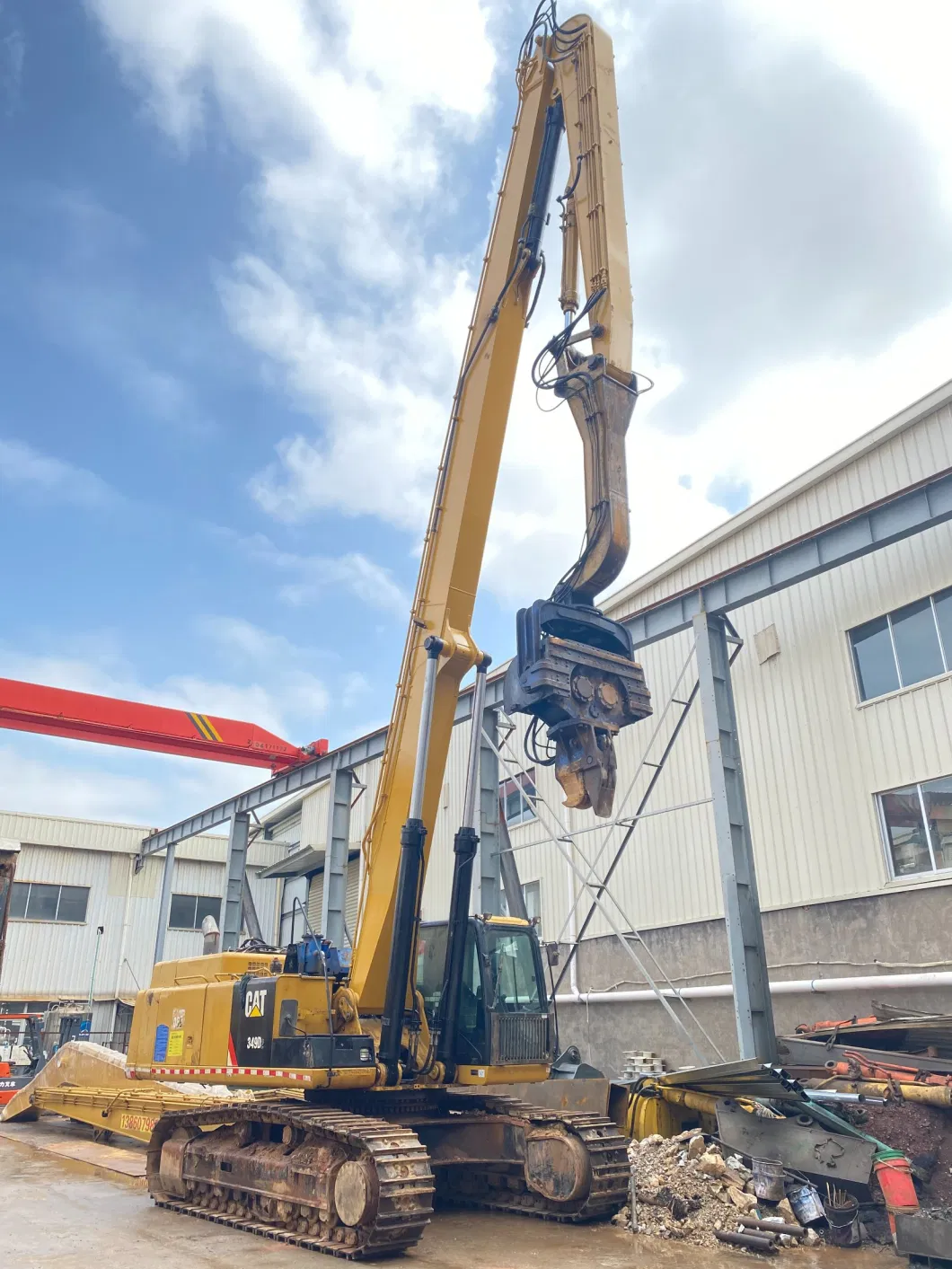 Sany Sy215 Long Reach Excavator 50FT Professional Factory Manufacturing