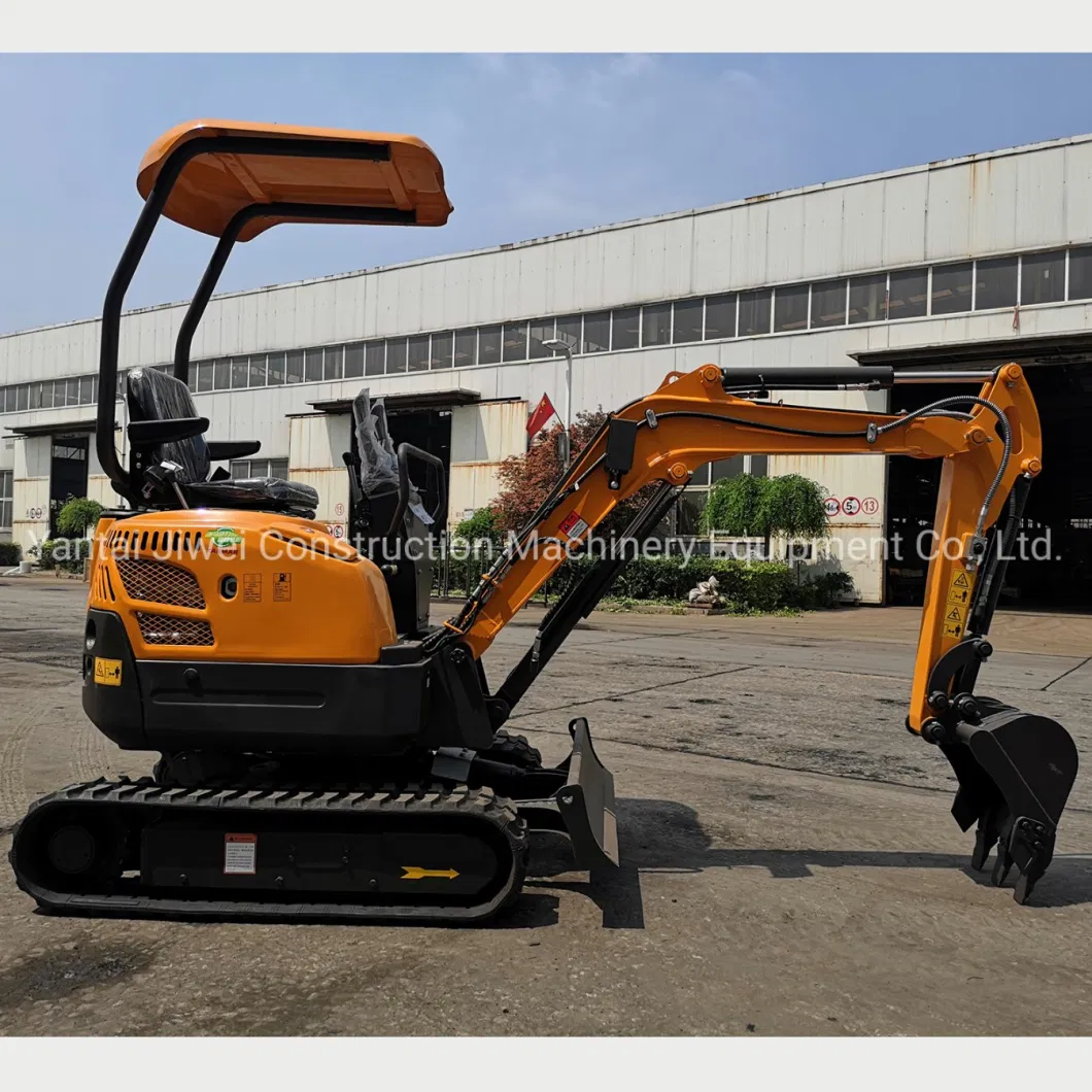 1t 2t Hydraulic Mini Walking Excavator with Rubber Track Imported