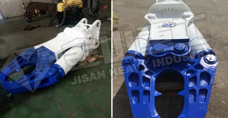 Excavator Demolation Shear for 20 - 30 Ton Accessories Excavator Double Cylinder Hydraulic Scrap Metal Shear for Crushing