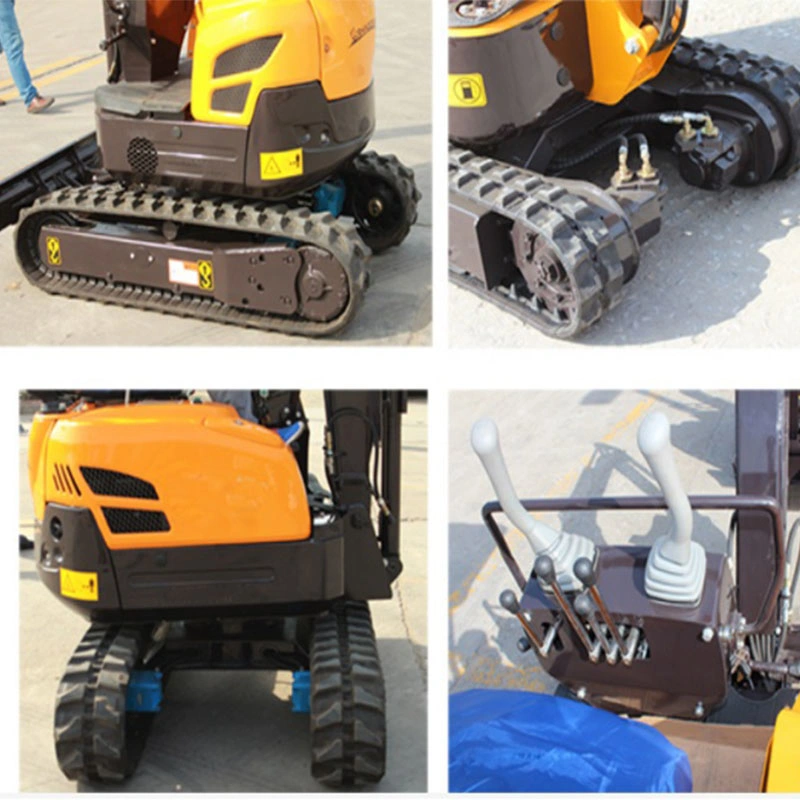 Digging Multifunction Hydraulic Crawler Towable Backhoe with EPA Engine