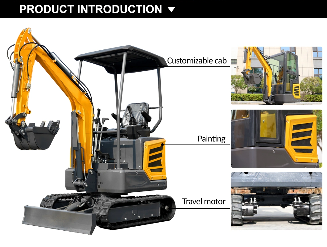 China Leite Brand CE EPA New/Used Mini Excavator 2 Ton Wholesale 2000kg Small Digger High Quality Cheaper Price 1.8ton Excavator for Sale 50% off Free Shipping