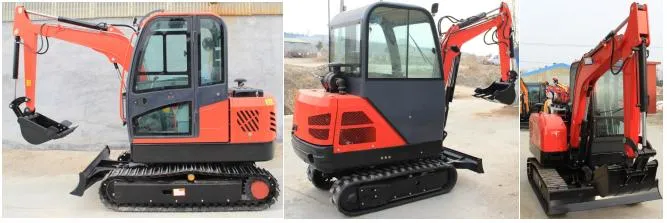 Bueno 0.8/1.2/1.5/1.7/1.8/2.0/2.2/2.5 Ton Small Multi-Function Crawler Mini Diesel/Electric Construction/Farm/Garden Hydraulic EPA4 Swing Boom Mini Excavator