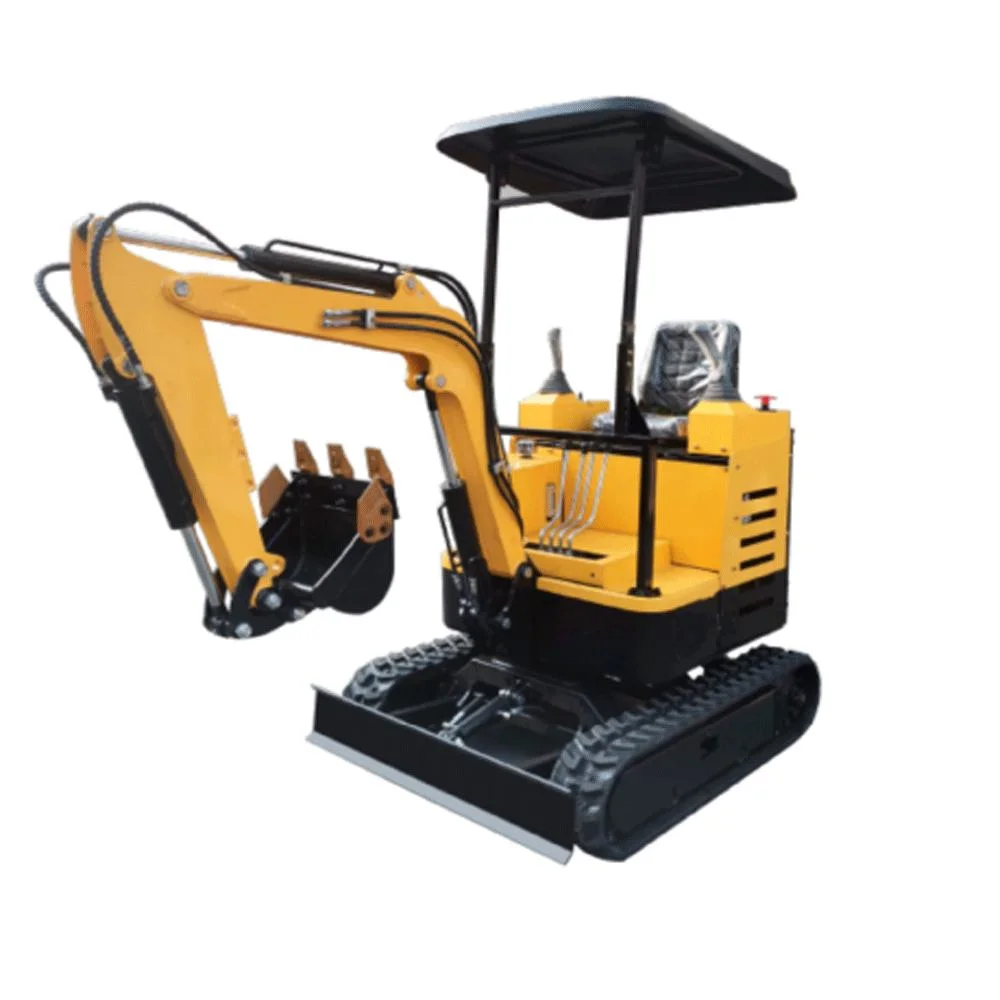 0.8 Ton Hydraulic Small Home Garden Rubber Crawler Crawler Mini Excavator