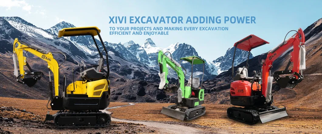 Mini Digger Xv15 1.5ton 0.8ton 1ton 1.3ton 2 Ton Mini Excavator Side Swing Price with Anti-Rollover