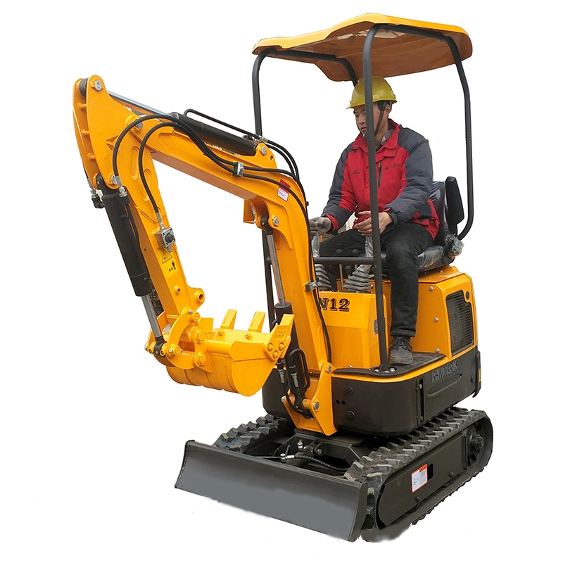 Rhinoceros Mini Excavator Xn12 1200kg Excavators Small Crawler Mini Digger 1.2t with Factory Price