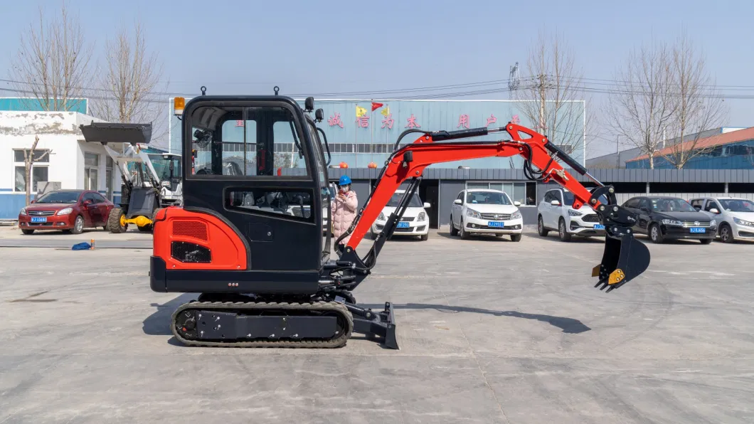 1000kg/1.0 Ton CE ISO Electric Home Used Garden Crawler Backhoe Garden Micro Household Farm Construction Greenhouse Excavator with Boom Swing and Radio! ! !