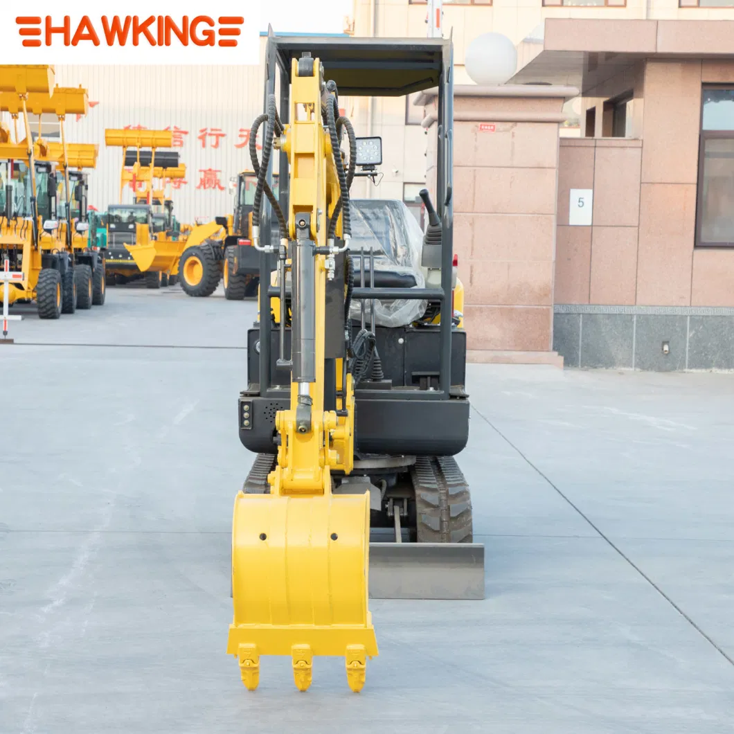 1.8 Ton Bagger Chinese Small Digger Mini Excavator Hydraulic with Three Cylinders Crawler China Factory Digging Machine Mining Earth Moving Equipment for Rent