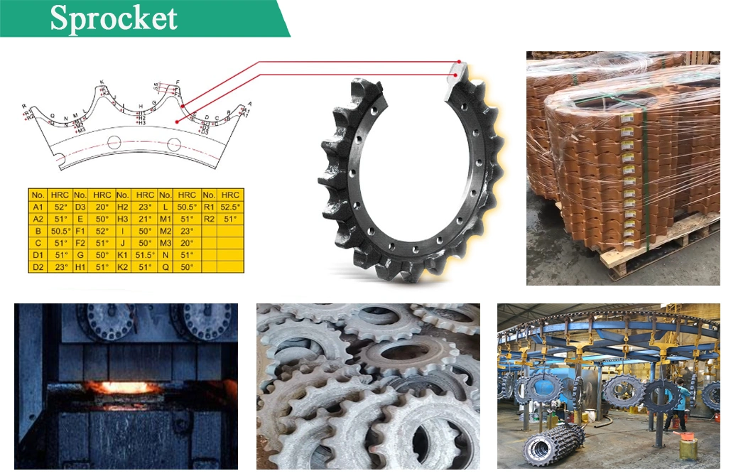 Excavator Bulldozer Undercarriage Parts Sprocket and Segment