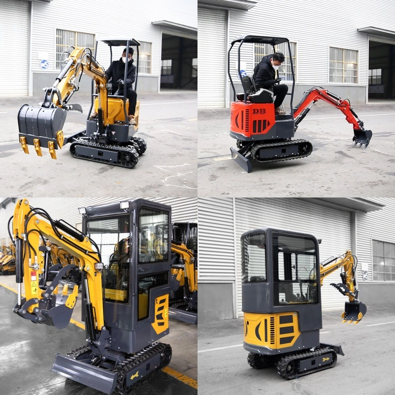 China Cheap Small/Micro/Mini Backhoe Hydraulic Digger Excavator for Indoor Demolition/Basement Backfill