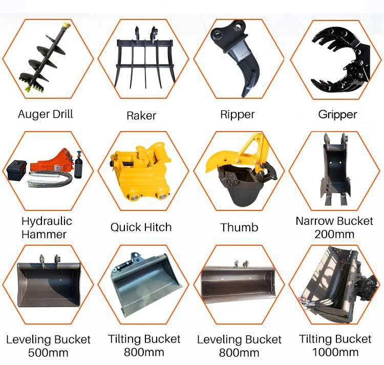 2023 New Ks12-9 Small Compact Digger Joystick Hydraulic Excavator Price Engines Diesel with Attachment in UAE Machine Trade