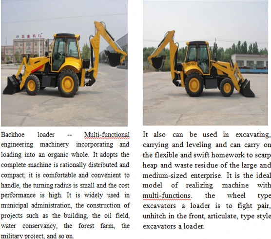 Ztw30-25 Backhoe Wheel Loader Front and Excavators