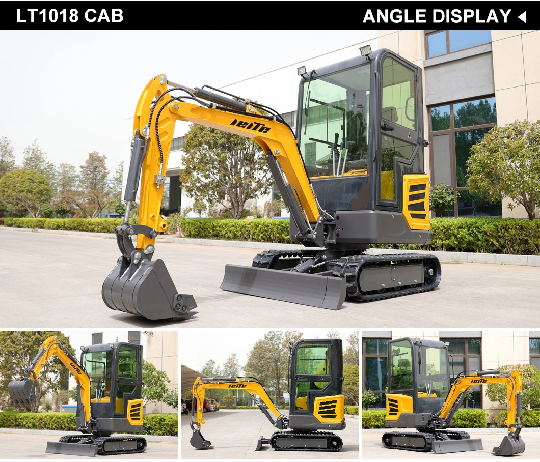 China Leite Brand CE EPA New/Used Mini Excavator 2 Ton Wholesale 2000kg Small Digger High Quality Cheaper Price 1.8ton Excavator for Sale 50% off Free Shipping