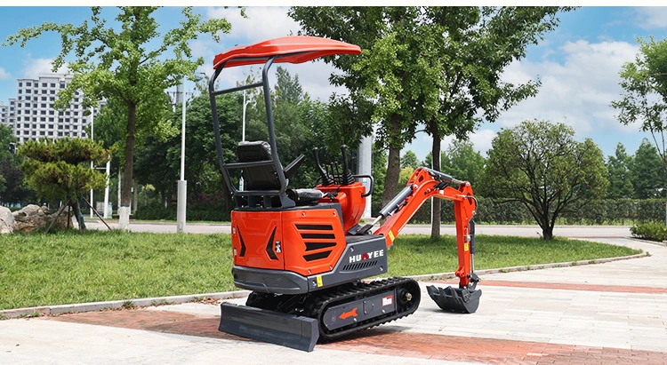 Factory Price Boom Swing Crawler Mini Bagger 1.8 Ton Mini Excavator 1 Ton 1.2 Ton 1.6 Ton Mini Excavator with Bucket for Sale