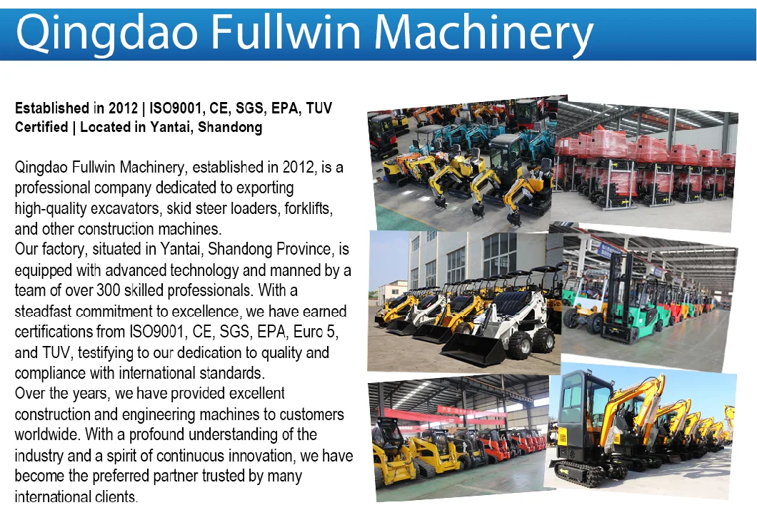 New Design CE EPA 6.5ton Farm Construction Small Crawler Excavator for Sale