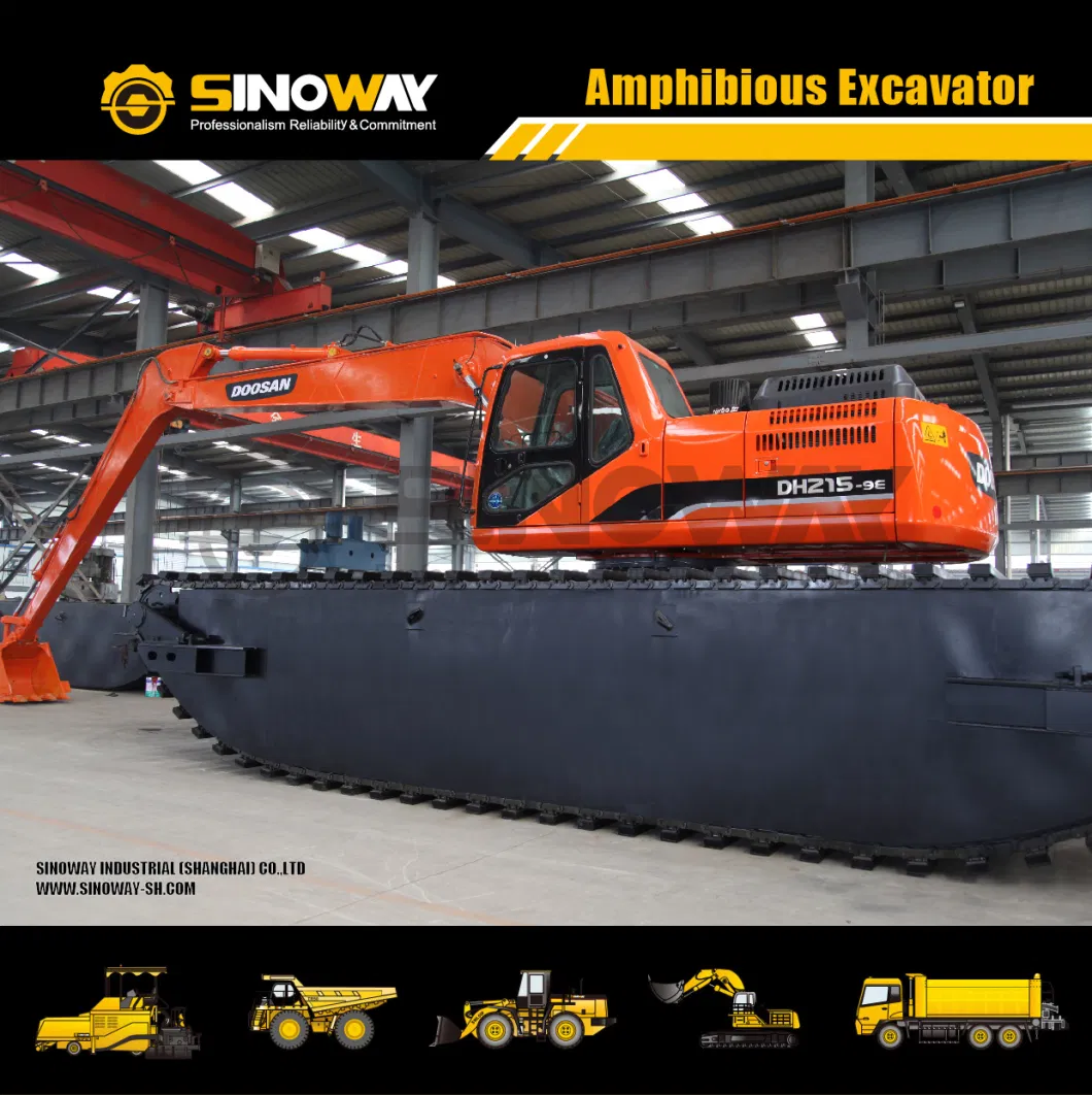 Hot Sale for Long Arm Doosan Water Excavator with Floating Pontoon