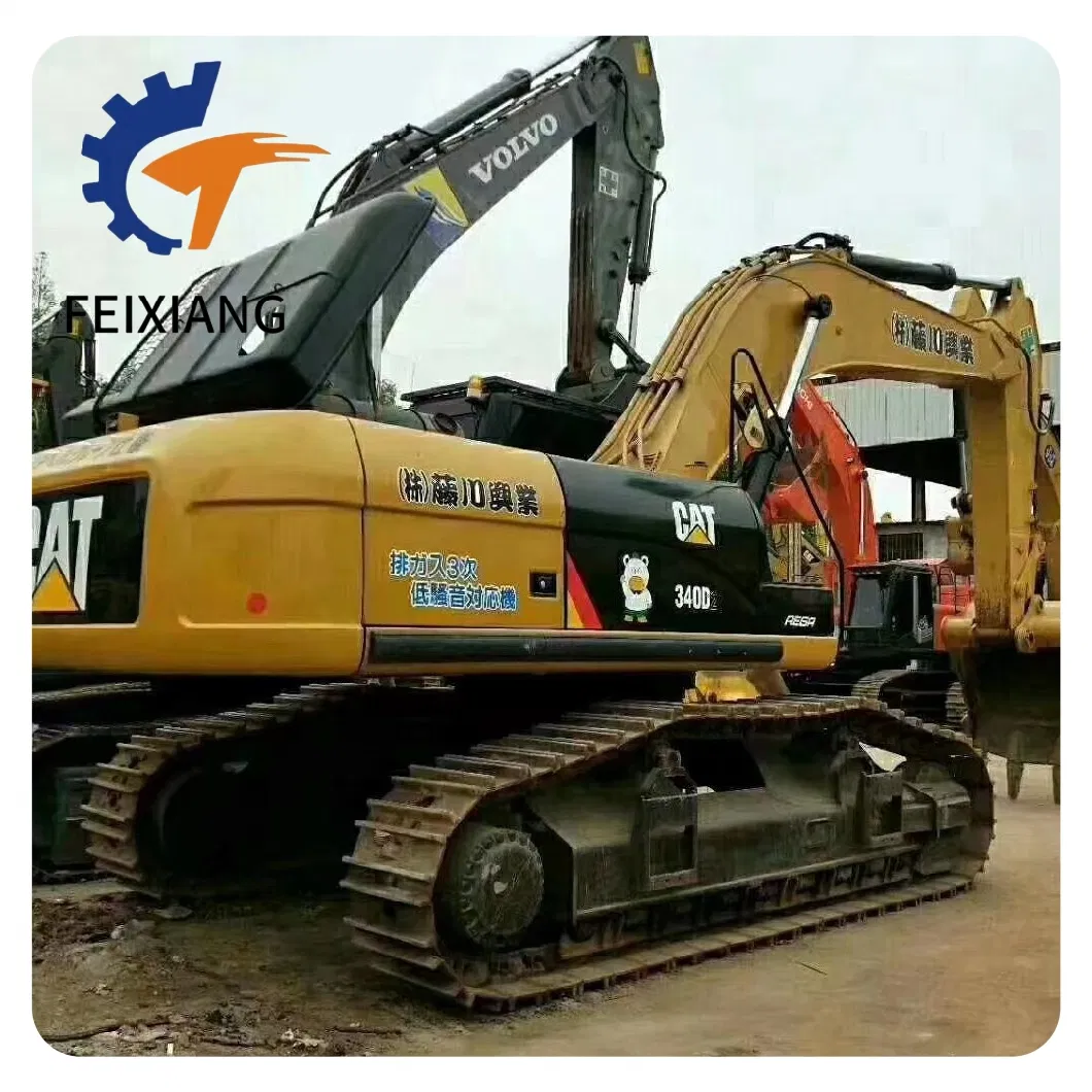 Hydraulic Heavy Duty Powerful Excavators 40 Ton Cat 340d 340e 340f Excavadora Usada Mining Construction Equipment Crawletracked Used Excavator