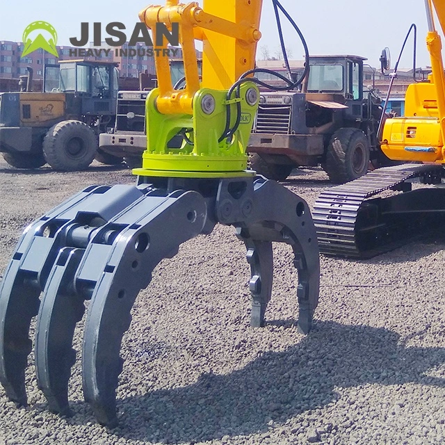 Hydraulic Grapple Suits for 20t Excavator High-Quality Hydraulic Small Log Grapple for Sk55 Sk60 Excavator