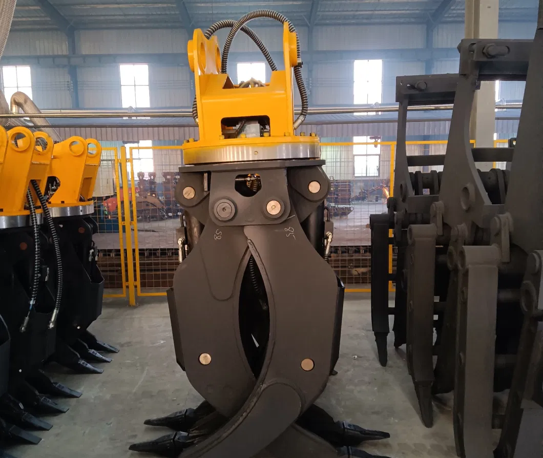 Hydraulic Log Handling Grapple for Excavator