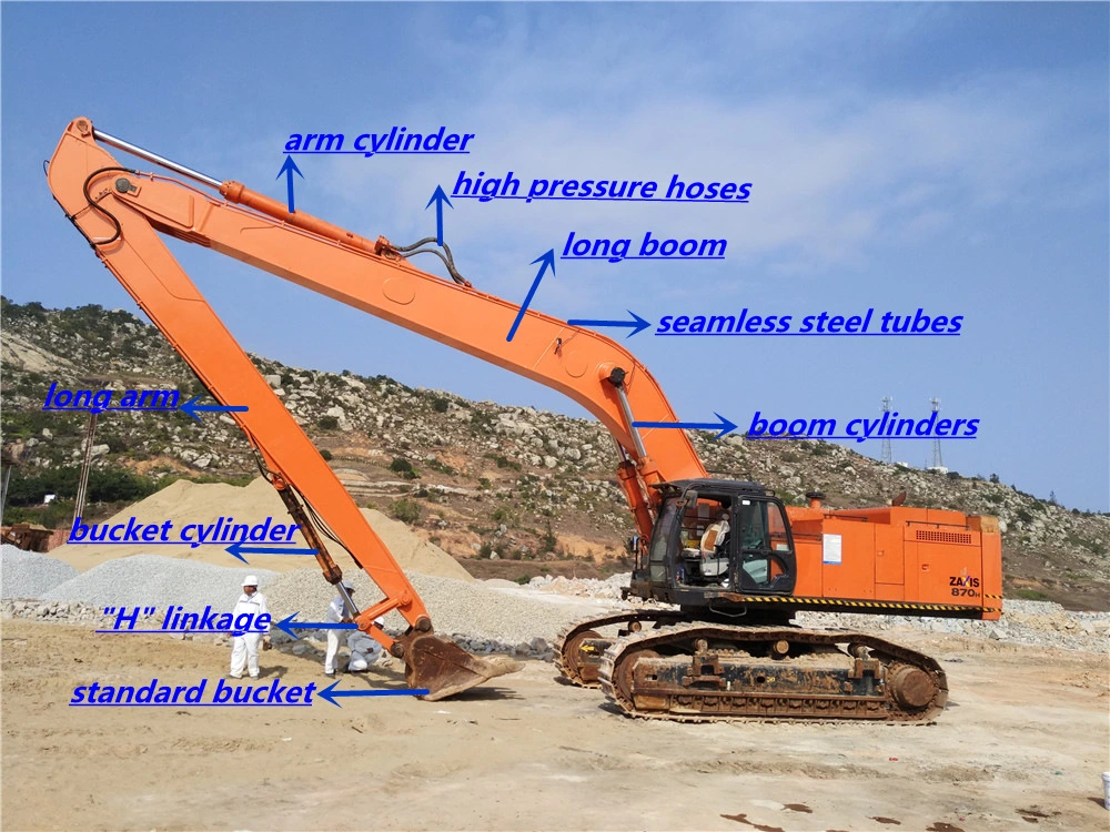 Construction Machinery Parts Excavator Long Reach Boom with Satisfied Customer Reference