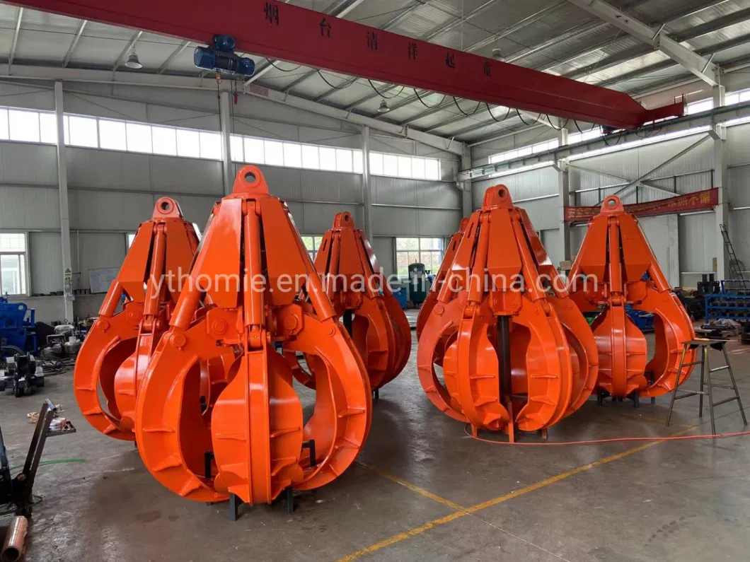 Excavator Rotary Swing Type Orange Peel Grapple Scrap Steel Metal Grapple Scrap Grab Multi Peel Material Handling Grapple for 20 Ton Excavator