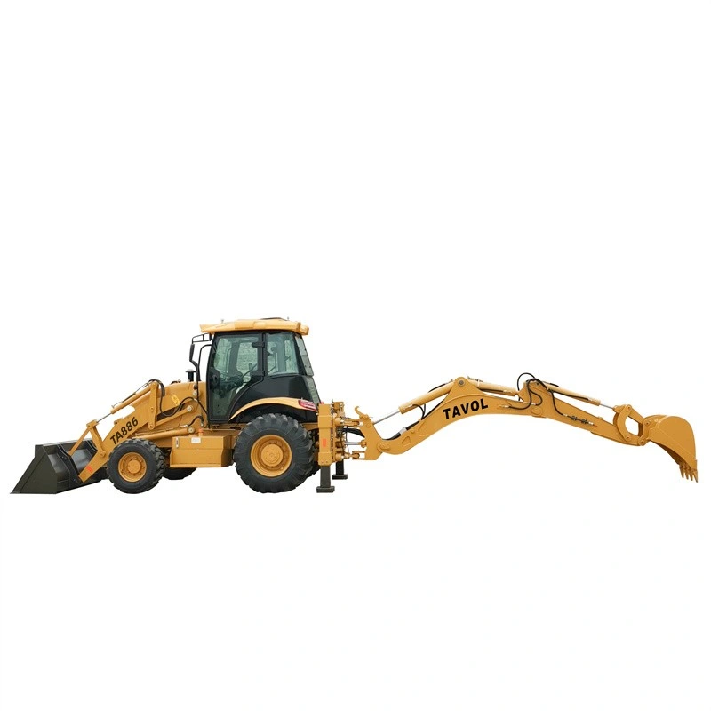 China Factory 2.5 Ton Articulated Integral Body Backhoe Loaders with Joystick Control