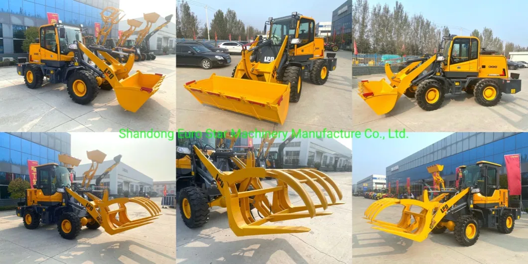 1.6t Ez936 Wheel Loader Ec Multi Functional Mini Small Approved China Construction Medium Bucket Machinery Compact Backhoe Front End Loader Excavator