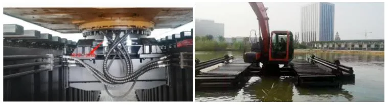 3-50 Ton Long Reach Pontoon Mini Excavator Amphibious Excavator for Sale