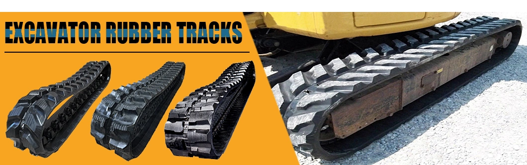 Sale Rubber Crawler Engineering Construction Machinery Parts Rubber Tracks Skid Steer Loader Small Digger Mini Excavator Rubber Track ATV Undercarriage Parts