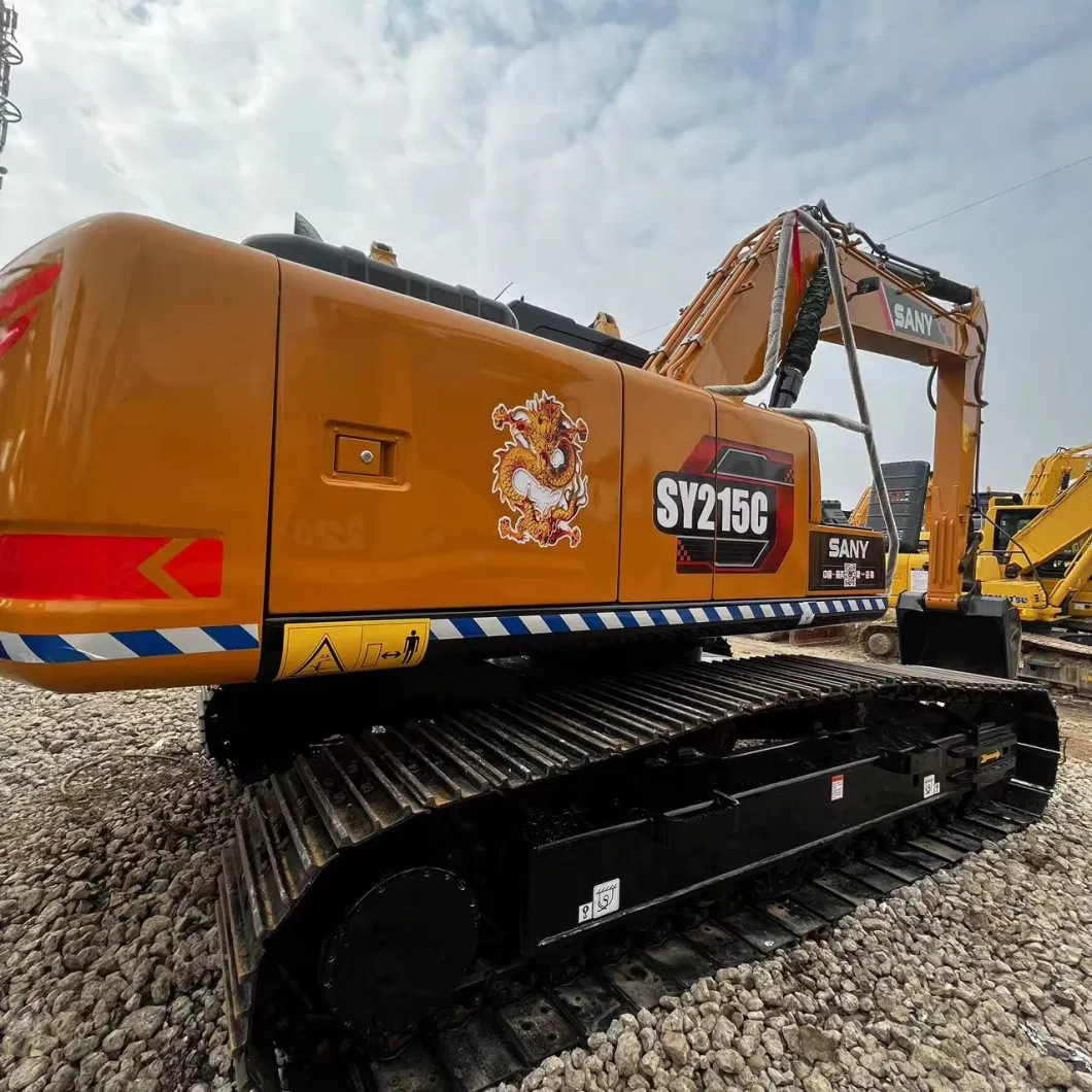 Second-Hand Crawler Excavator Sany 215 Twenty-Ton Excavator Cheap Medium-Sized Excavator for Sale at Low Price