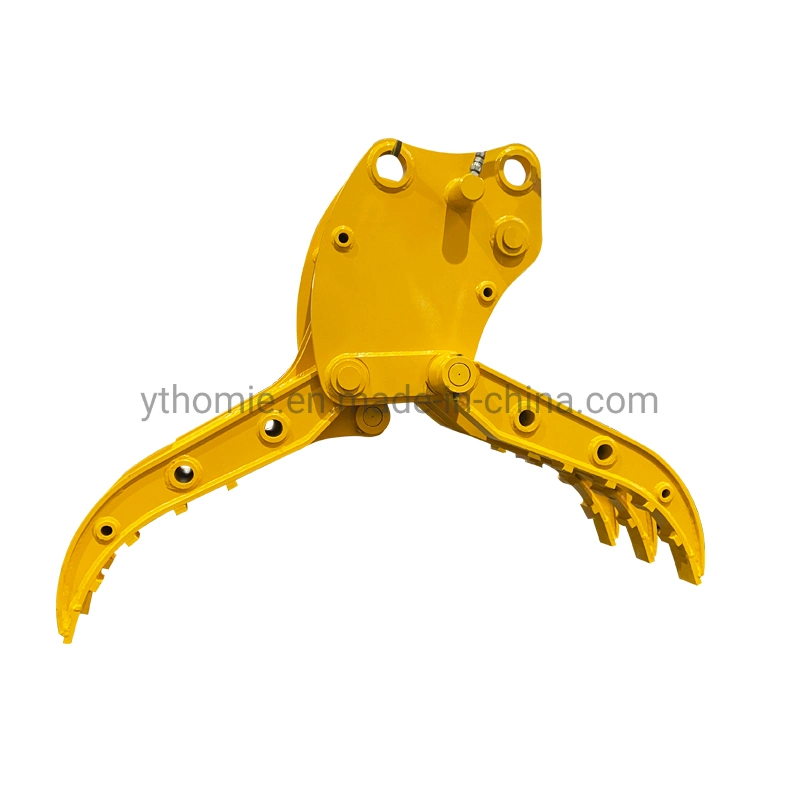 CE Certificate Forestry Machine Hydraulic Log Timber Wood Grapple with Rotor, Excavator Rotary Grapple Rotating Grab for Mini Excavator