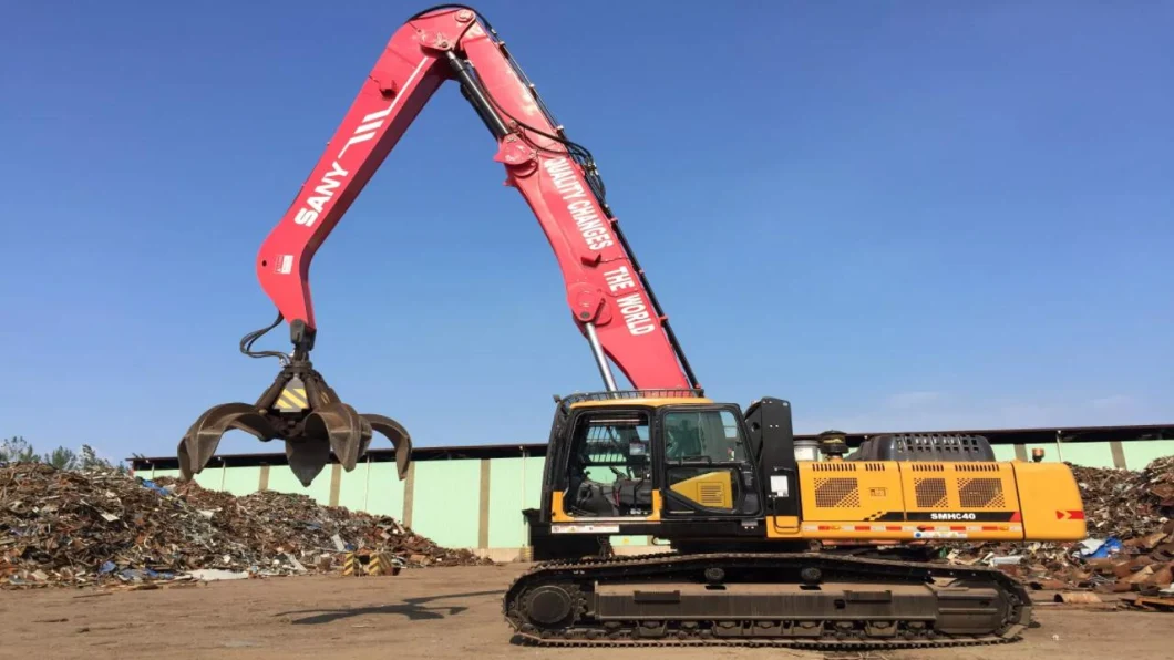 San/Y 70 Tons Track Type Mobile Crawler Material Handler with Cola Grab