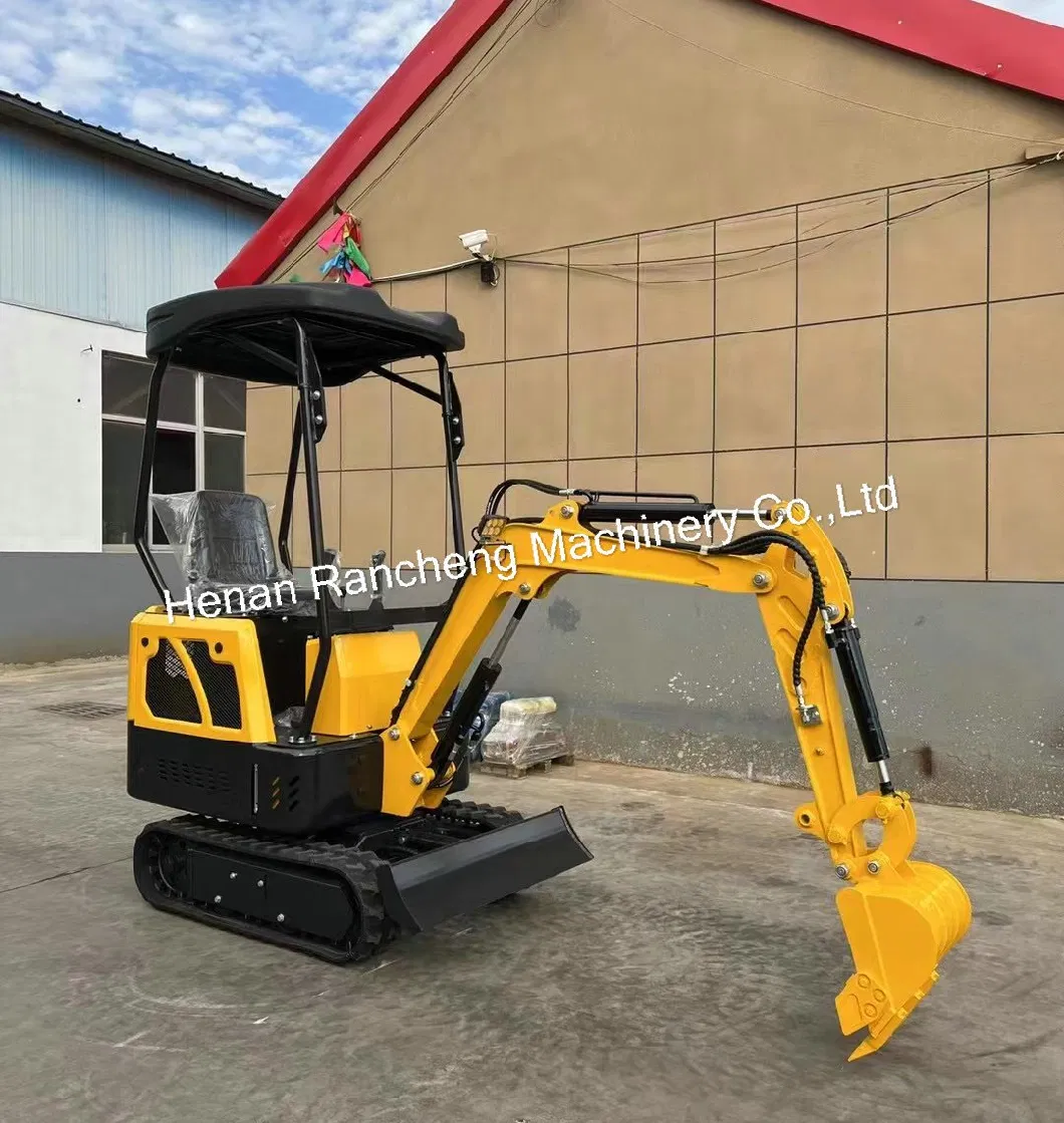 1t Mini Excavator Changhai 192 Diesel Engine Hydraulic Towable Backhoe