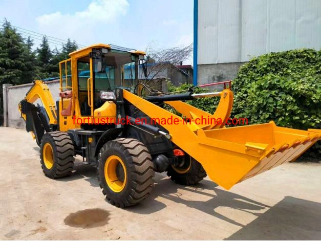 China Direct Factory 1cbm 2cbm Mini Wheel Backhoe Loader Selfloader Wheel Loader Bulldozer Demolition Machine Telescopic Handler Excavator 5% off on Discount