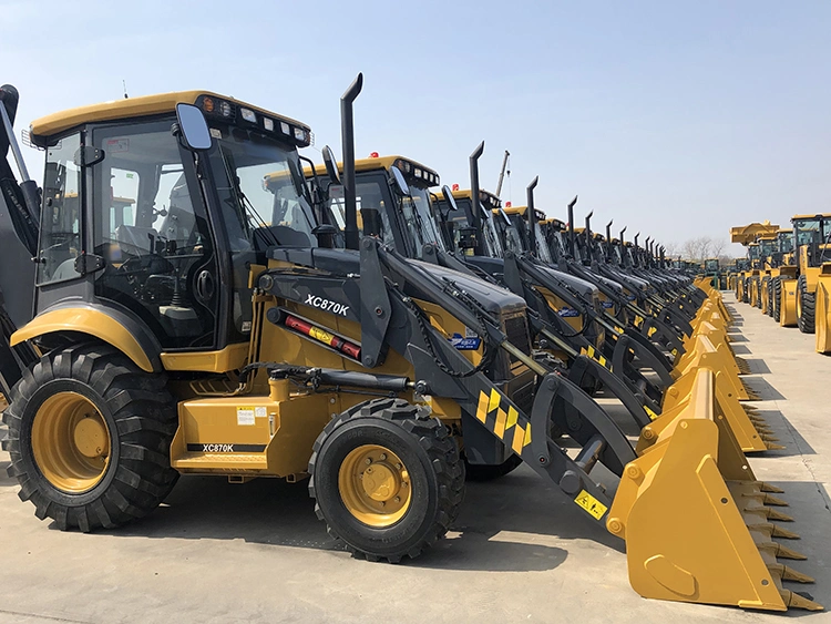 Famous Brand 65kw Xc870K Hydraulic Wheel Backhoe Loader for Sale